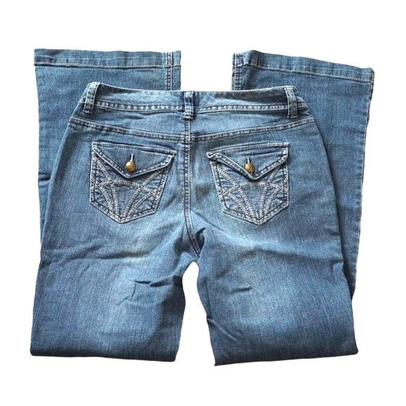 Sonoma Jeans Womens Size 6 Modern Flare Life + Style Stretch Blue Denim - Picture 8 of 10